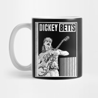 Dickey betts // Guitar player / white retro Mug